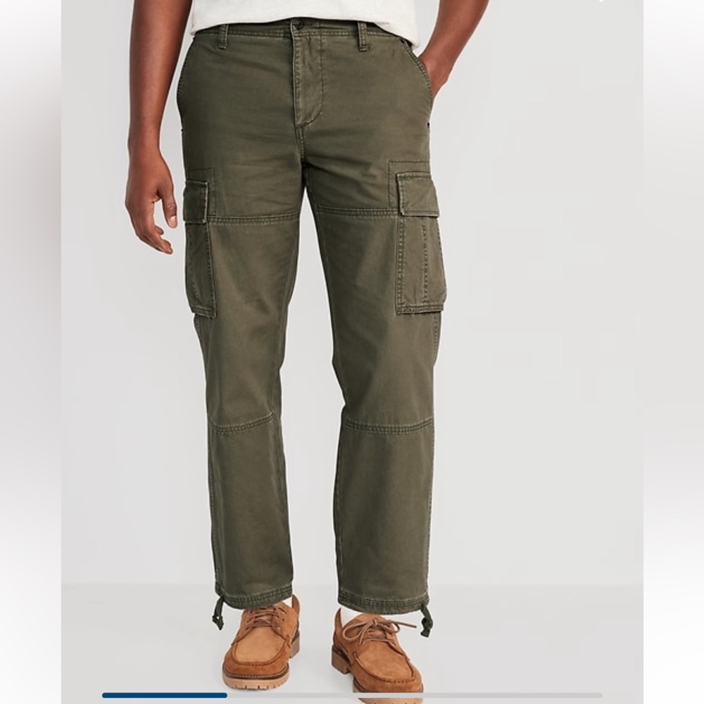 Olive Cargo Pants for Men